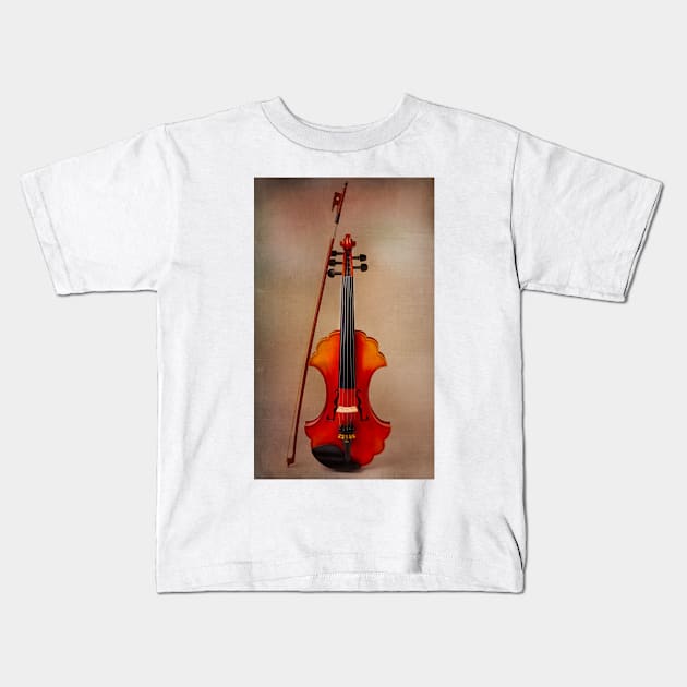 Lovely Exotic Baroque Violin Kids T-Shirt by photogarry